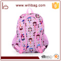 2016 mignon école fantaisie sac filles dessin animé photo de sac d&#39;école